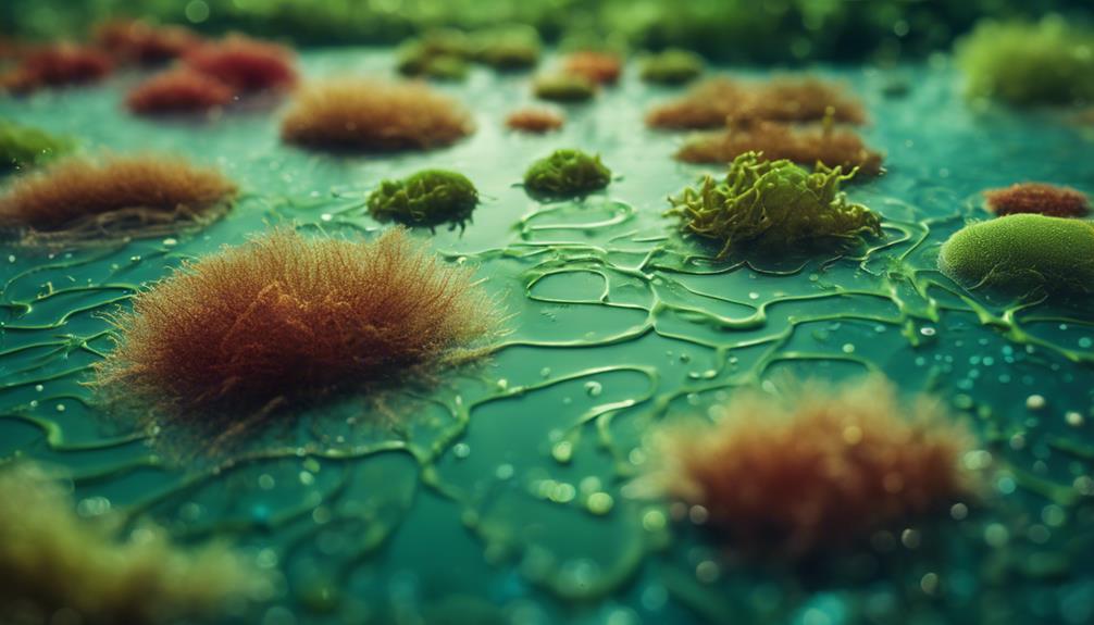 diverse forms of algae