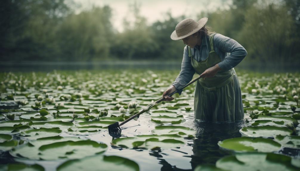 hands on aquatic weed control