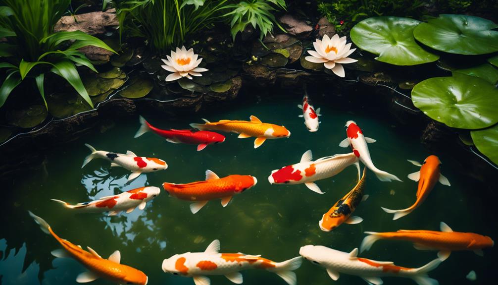 koi thrive in small