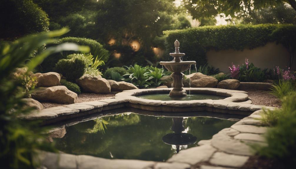 outdoor water feature design