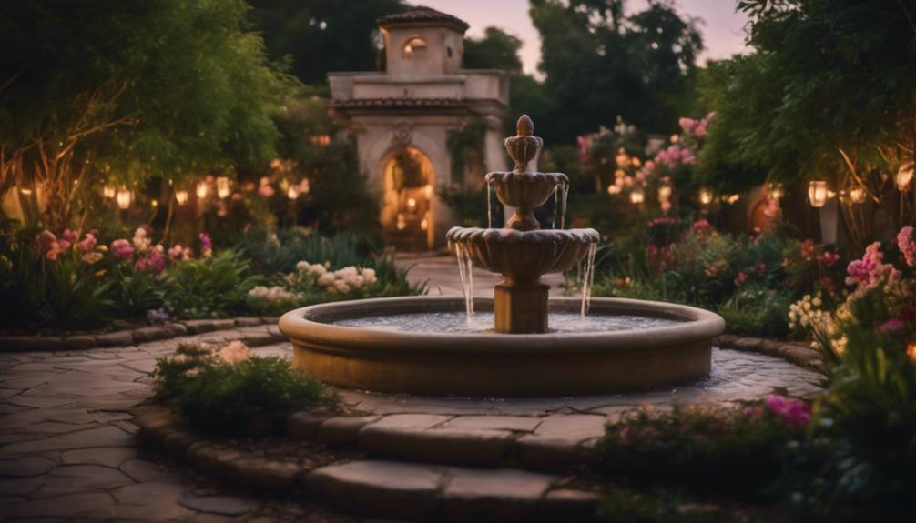 serene water feature ambiance